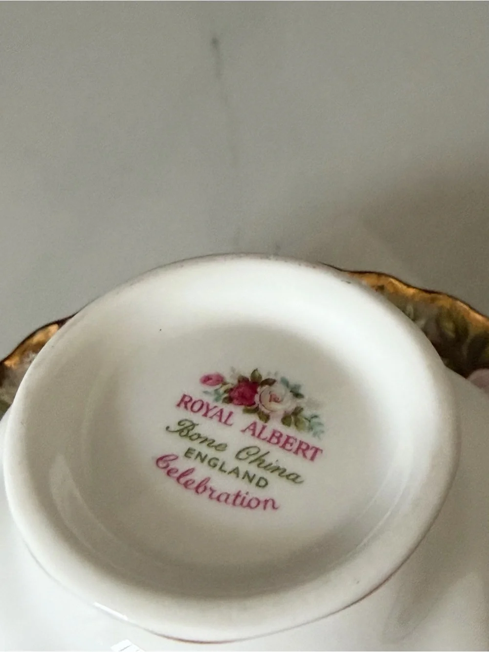 Celebration Cup & Saucer by Royal Albert
